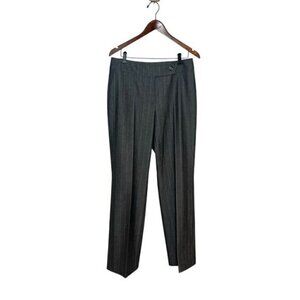 Gardeur Women's Fran Pinstripe Flat Front Trouser Dress Pants Gray Size 8 NWOT